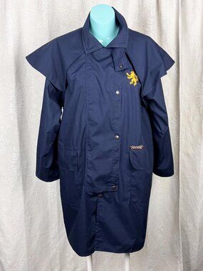 Driza-Bone Short Coat embroidered Scotland FC Lion rugby rain jacket unisex S